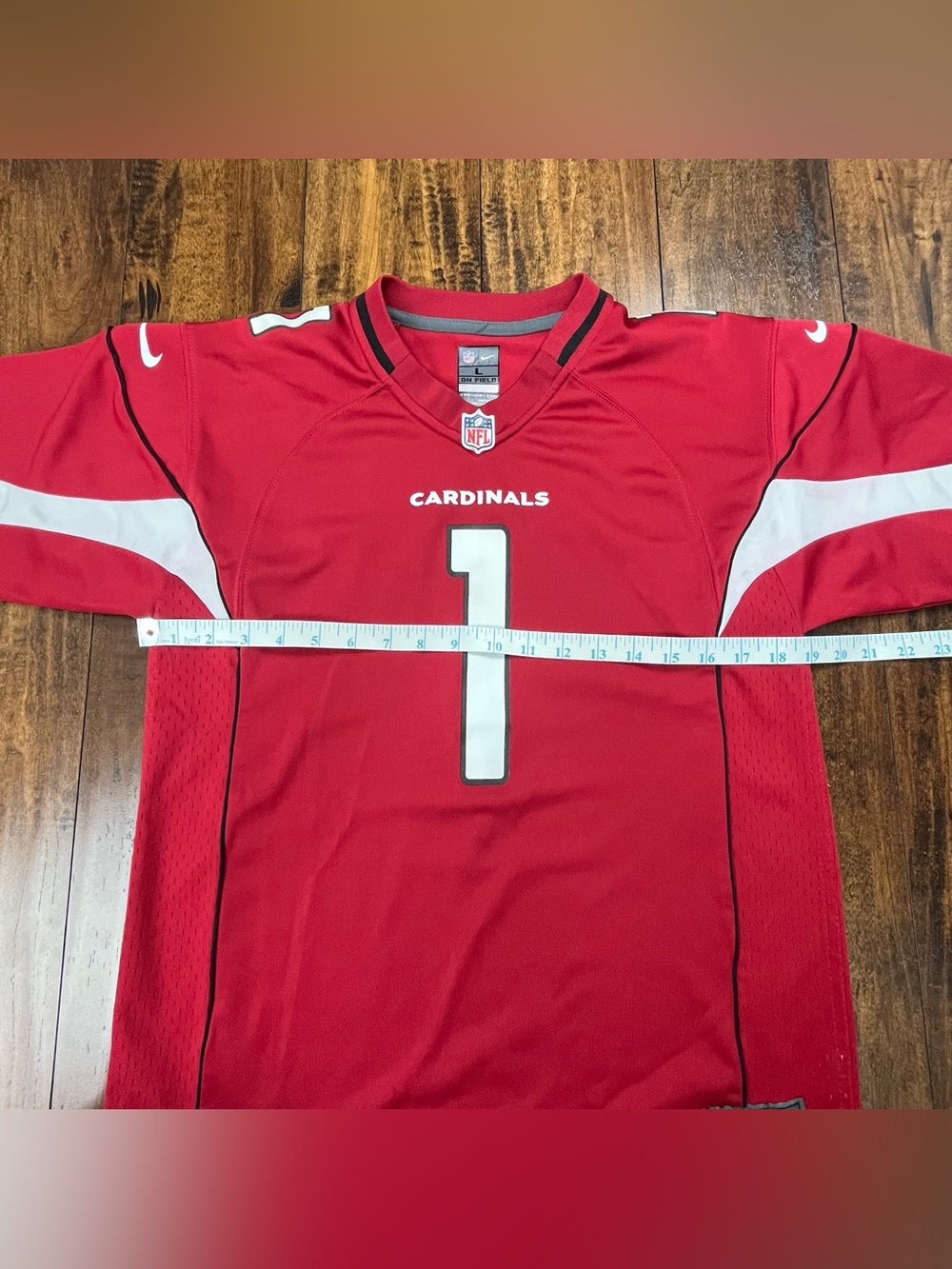 Nike Arizona Cardinals Kyler Murray 1 Red Jersey On The Field Youth Large 14/16. - Picture 6 of 10